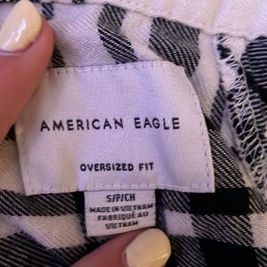 black and white flannel